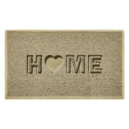 Nicoman LOVE at HOME Doormat 75x44cm - Honesty Beige｜Heavy Duty Non-Slip｜Indoor/Outdoor｜Entrance Barrier Dirt-Trapper Floor Mat｜Home Patio Garden Conservatory Door Mat｜Home Heart