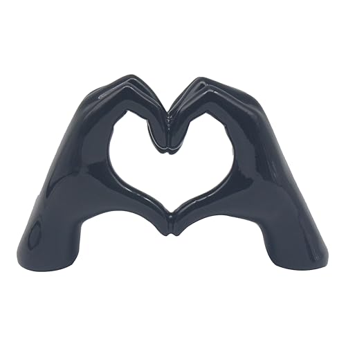 Lesser & Pavey Love Black Hands Decor Figurine - Stylish Decorative Accent, Display Ready Ornament, Fine Craftsmanship, Ideal for Home and Office Decor, Thoughtful Idea