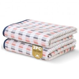 Rapport Home Santa Cruz Hand Towels 2 Pack - Blush - 50x85cm - Luxurious 500GSM 100% Cotton - Oeko-Tex Certified Absorbent & Soft Bathroom Towel Set