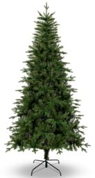 Uten 5ft Artificial Christmas Tree, with Realistic PE Leaves Artificial Indoor Home Xmas Tree Decoration, 386 Natural Looking PE & PVC Tips, Hinged Branches, Metal Stand, 2 Styles Branches, Reusable