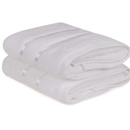 WELL HOME MOBILIARIO & DECORACIÓN Hand Towel Set (2 Piece) White