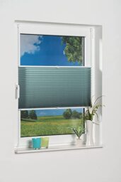 K-home Klemmfix Pleated Blind, petrol, 70 x 210 (B x L)