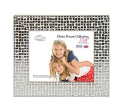 "Inov8 Framing Photo Frame, Mosaic Silver Holds Picture 5x4"" (12.7cm x 10.16cm)"