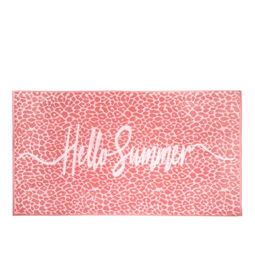 KASANOVA 1 90 x 170 cm Pink Polka Dot Beach Towel Summer Cotton