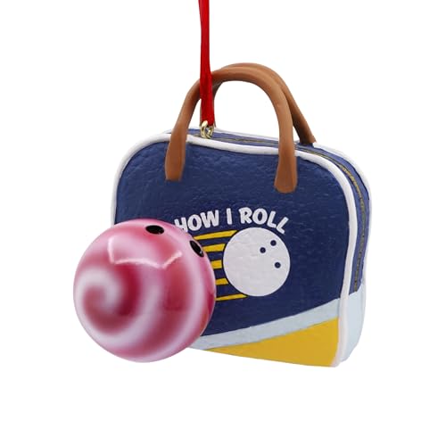 Hallmark Bowling Ball and Bag Christmas Ornament, Christmas Decorations