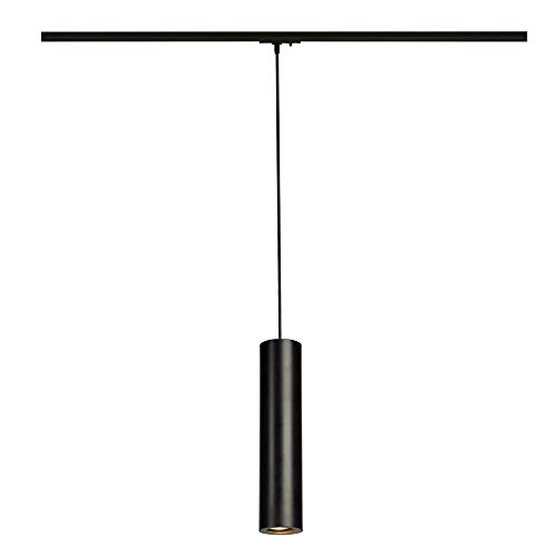 SLV 1-Phase Enola_B Spotlight, LED spot, Ceiling, Track System, Interior Lighting / GU10 50W Black, Aluminium, 50 W 143960