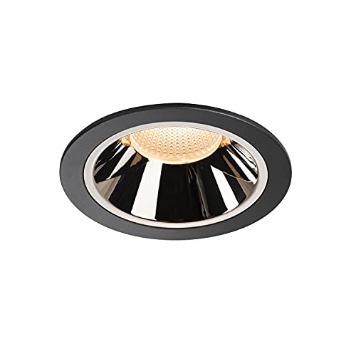 SLV Recessed Ceiling Light NUMINOS® DL XL/LED Spotlight, floodlight, Ceiling Spotlight, recessed Light, Indoor Lighting / IP20/IP44 2700K 37.4W 3400lm Black 40 Degrees