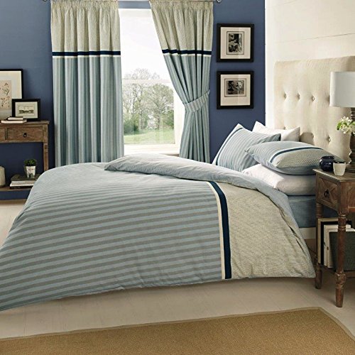 Gaveno Cavailia Luxury VALERIA Bed Set with Duvet Cover and Pillow Case, Polyester-Cotton, Blue, King