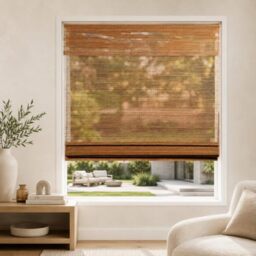 "CHICOLOGY Bamboo Blinds, Bamboo Shades, Roman Shades for Windows, Roman Window Shades, Window Shades for Home, Bamboo Shades for Patio, Blinds & Shades, Window Shade, 39""W X 64""H, Acorn"