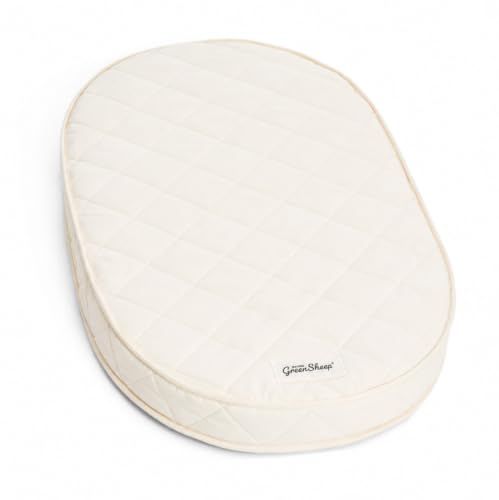 The Little Green Sheep Twist Natural Bed Stokke Sleepi Cot, Breathable Mattress for Babies & Toddlers, 68x122cm, Coconut Coir, Cotton, Wool, Latex, Colour, 68 x 122 cm