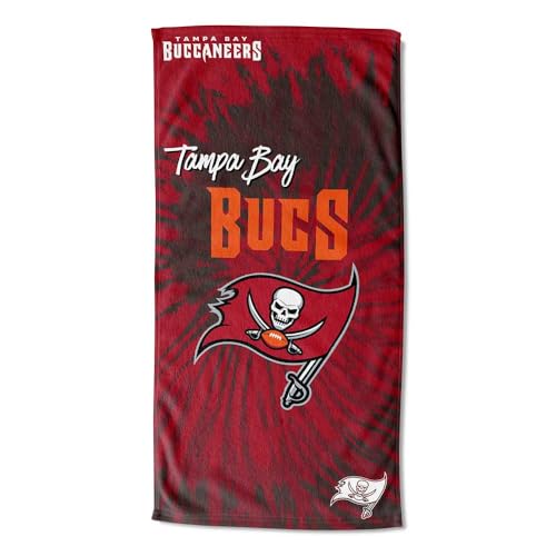 "Northwest The Company NFL Tampa Bay Buccaneers Beach Towel, 30"" x 60"", Psychedelic"