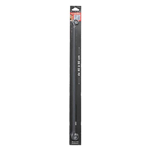 Douceur d'Intérieur Spiralia 10 mm Extendable Curtain Pole Anthracite 40  60 cm