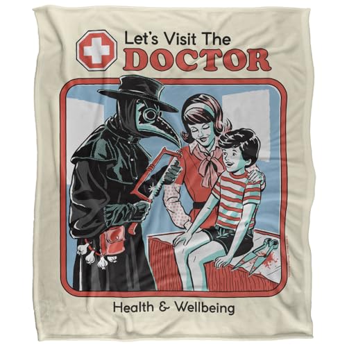 Steven Rhodes Let'S Visit The Doctor Silky Touch Super Soft Throw Blanket 152 X 127 Cm