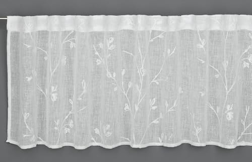 Gardinia Bistro Curtain Embroidery Natural 140 x 45 cm