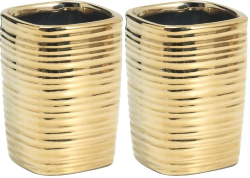 Gedy Kelly Toothbrush Holder Gold (Pack of 2)