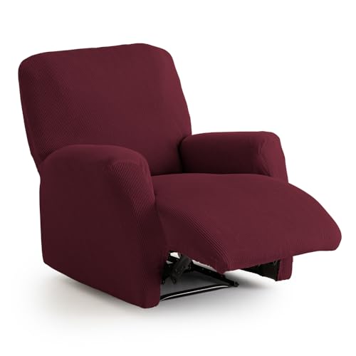 MAXIFUNDAS - Elastic Sofa Cover Relax Armchair Red ??? Extra Soft, Non-Slip and Elastic Sofa Cover ??? Elastic Sofa Cover Model Inca