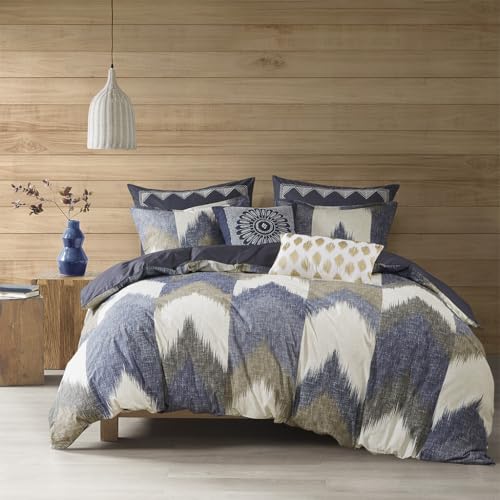 INK+IVY Alpine Duvet Cover Set, Navy, Full/Queen