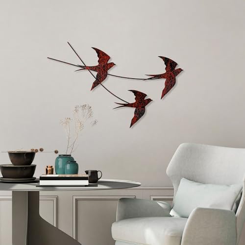Handmade Decorative Metal Wall Accessory, 42 x 70 cm, 100% Metal (1.5 mm), Unique Hand-Painted Design, Perfect for Home Decor & Art Lovers