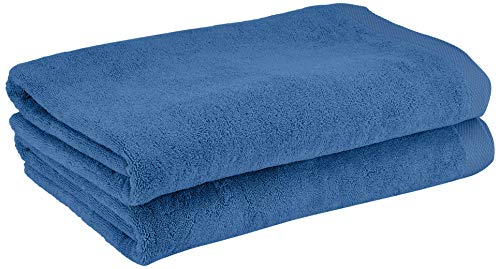 Heckett Lane Bath Beach Towel, Blue Jeans, 90 x 180 cm