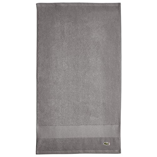 "Lacoste Heritage Supima Cotton Hand Towel, Meteorite, 16"" x 30"""