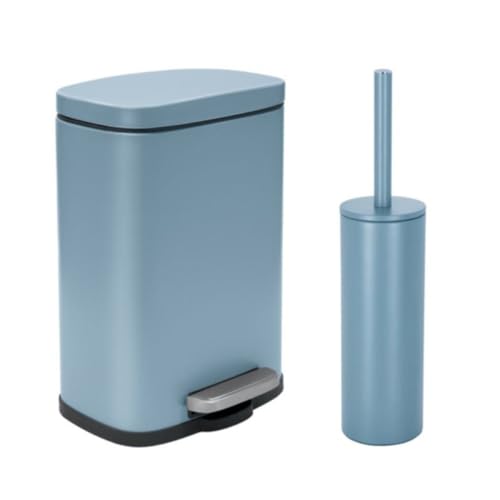 Spirella Akira Fog Mat Pedal Bin 5L & Toilet Brush Set
