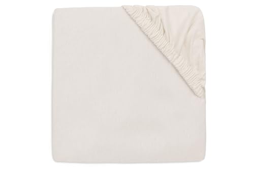 Jollein Jersey Fitted Sheet - For Junior Bed - Milky Coffee/Ivory - 2-Pack - 70/75x140/150cm