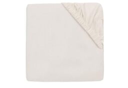 Jollein Jersey Fitted Sheet - For Junior Bed - Milky Coffee/Ivory - 2-Pack - 70/75x140/150cm