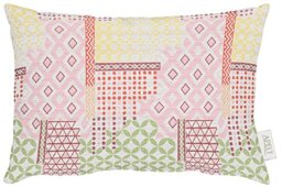 APELT Cotton Blend Cushion - Yellow/Multi - 30cm x 40cm x 10cm