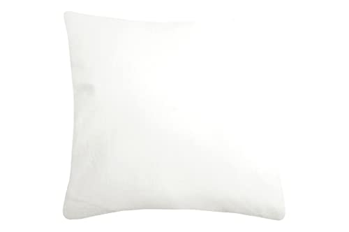 LOVELY CASA Duo Cotton Cushion, Cotton, off-white, 40x40 cm