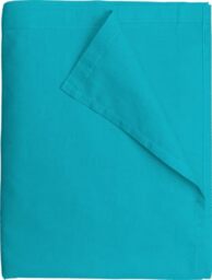 Flat Sheet 240 x 300 cm Turquoise Blue – 100% Cotton 57 Thread Count