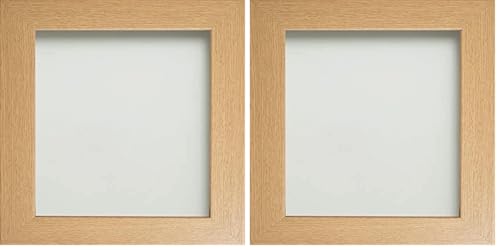 Frame Company Watson Range Beech 8x6 inch Picture Photo Frame *Choice of Sizes* (Pack of 2)