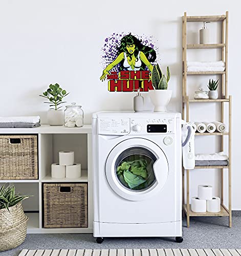 Komar Marvel Wall Tattoo She-Hulk Comic Classic – 50 x 70 cm (Width x Height) – 1 Piece – Comic, Retro, Decorative Sticker, Wall Sticker, Wall Decoration, Children's Room – 14080h