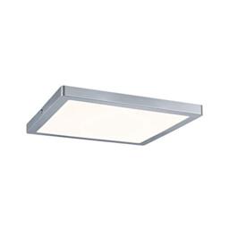 Paulmann 70867 LED Atria mounting Panel Rectangular Ceiling luminaire 24W Light 2700K Warm White Chrome matt dimmable for wall and Ceiling mounting