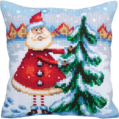 Collection d'Art Cushion KIT/Christmas DEER/40 X 40, Multi, 40 x 40cm