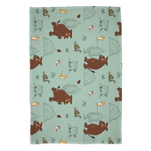 The Gruffalo Officially Licenced Fleece Blanket - Super Soft Warm Blanket - Woodland Design - Perfect for Home, Bedroom, Sleepovers and Camping - 100 x 150 cm