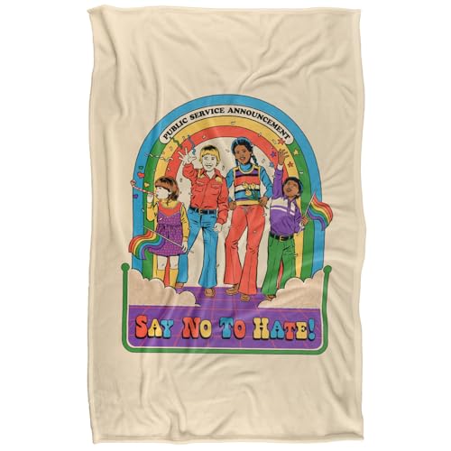 Steven Rhodes Say No To Hate Silky Touch Super Soft Throw Blanket 91 X 147 Cm