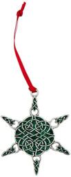 Cathedral Art (Abbey & CA Gift) Celtic Snowflake Ornament, Green