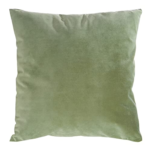 Eurofirany Velvet Kristi Cushion Cover Sofa Cushion Decorative Cushion 1 Piece 45 x 45 cm (Green)