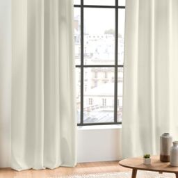 Douceur d'Intérieur, Essential Curtain with Eyelets 140 x 280 cm Off-White Polyester Plain