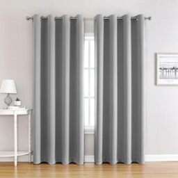 Sekey Blackout Curtain 1 Piece W 140 x H 145 cm Opaque Polyester with Thermal Function, Eyelets Hanger