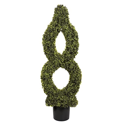 Artificial Single Twist Boxwood Topiary Tree 4ft/120cm