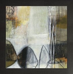 Frame Company Watson Range Abstract Pebble I by Jane Davies Picture Frame, Wood - 10 x 10 Inches, Black
