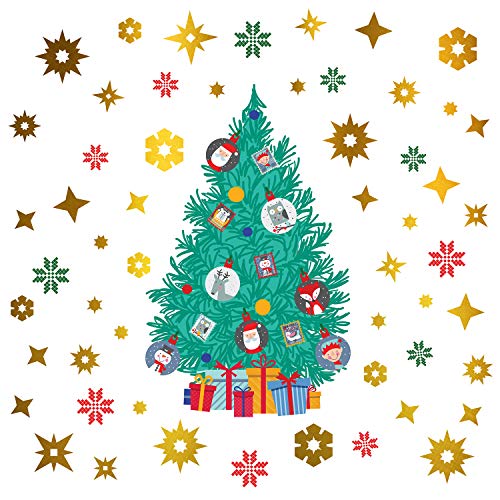WALPLUS Wall Stickers, Christmas Decorations, Mixed, One Size