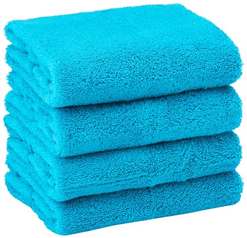 GC GAVENO CAVAILIA 550 GSM Hand Towels - Pack of 2 - Egyptian Cotton Towel - Highly Absorbent & Quick Dry Bathroom Towels Sets - Washable Spa Saloon Gym Towel, Turquoise