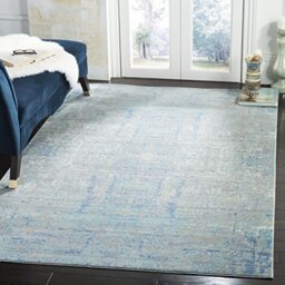 Safavieh Metro-Mod Indoor Woven Rectangle Area Rug, Mystique Collection, MYS971, in Light Blue / Multi, 152 X 244 cm for Living Room, Bedroom or Any Indoor Space