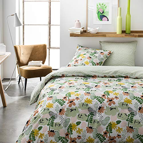 Today Susnhine 3.30 Bed Linen Set, Green, 240 x 220 cm
