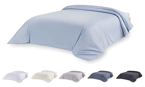 Todocama Extra Soft Microfibre Duvet Cover Light Blue - Bed 160/180-240 x 220 cm