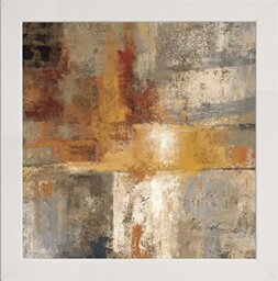Frame Company Watson Range Silver and Amber Crop by Silvia Vassileva, Photo Frame - 8 x 8 Inches, White