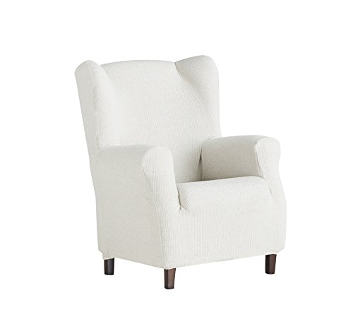 Eysa Dorian bielastic wing chair cover colour 10-ecru, Chenille, 37 x 9 x 29 cm, F815450