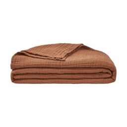 ESSIX Plain Cotton Gauze Bedspread 260 x 240 cm